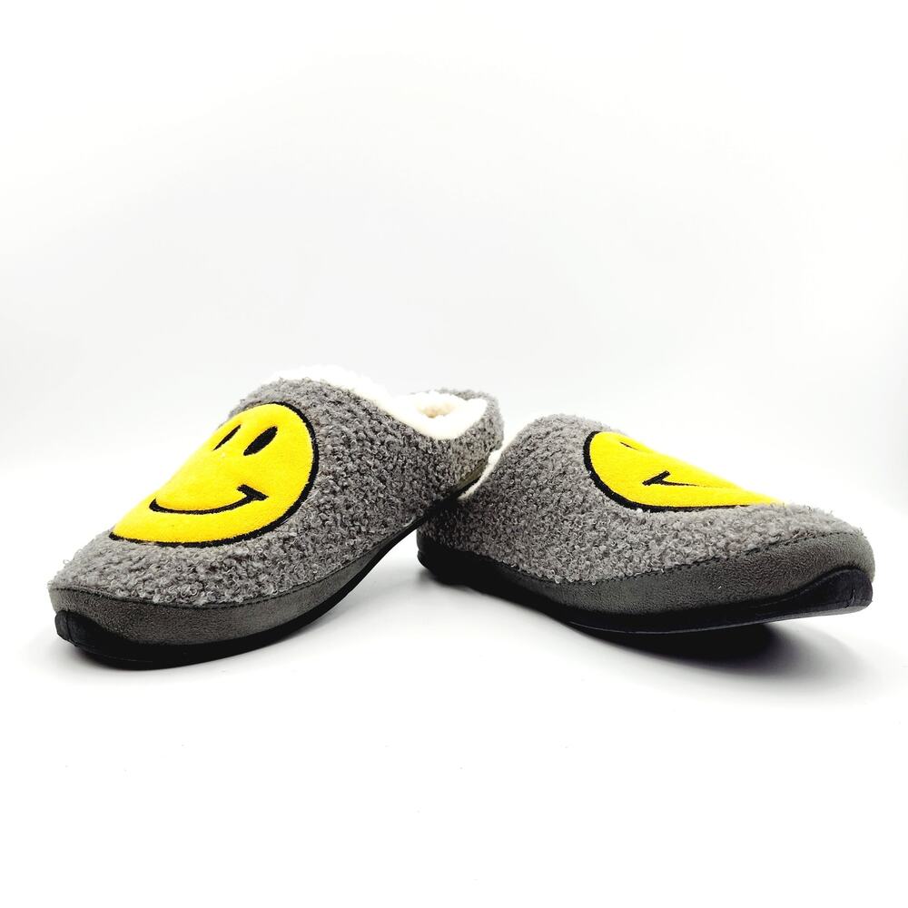 Deer Stags Men's Grey Sherpa Cushioned Indoor/Outdoor Clog Slipper Size 7M